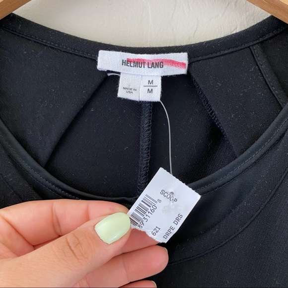 Helmut Lang Black Sleeveless Scoop-Neck Midi Dress - Picture 6 of 7